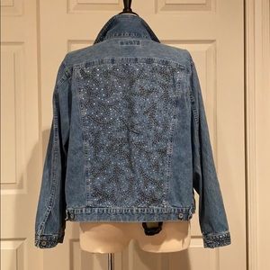 Hand painted denim jacket, one of a kind